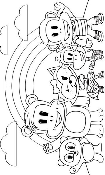 kolorowanka Juliusz Junior malowanka do wydruku małpka Disney z bajki dla dzieci nr 22